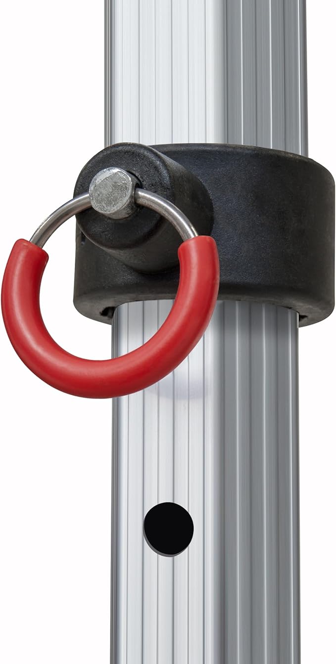 TOOLPORT 10x10 ft PES 800 Pop up Canopy Professional Aluminium 1.6 in., Black