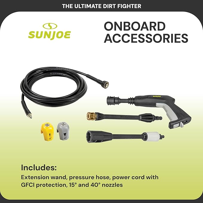 Sun Joe SPX1000 11-Amp Electric Pressure Power Washer, 1600 PSI (PWMA Certified), 1.1 GPM