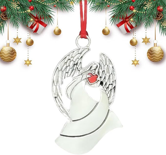 Christmas Ornaments 2025 Solid Pewter Christmas Tree Ornaments Handcrafted Pewter Xmas Pendants Decoration DIY Festive Home Hanging Ornaments for Christmas Trees Winter Decor