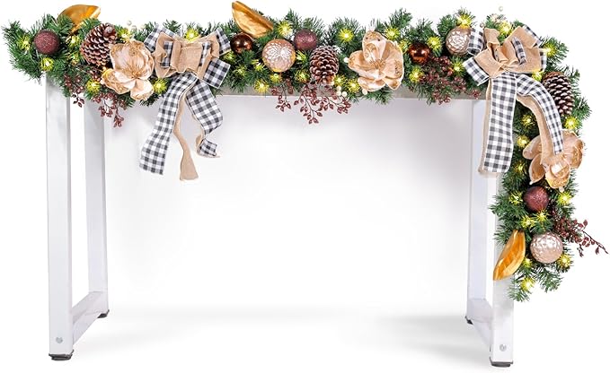 WBHome 6 Feet/72 Inch Christmas Garland Woodland Themed Holiday Decorations