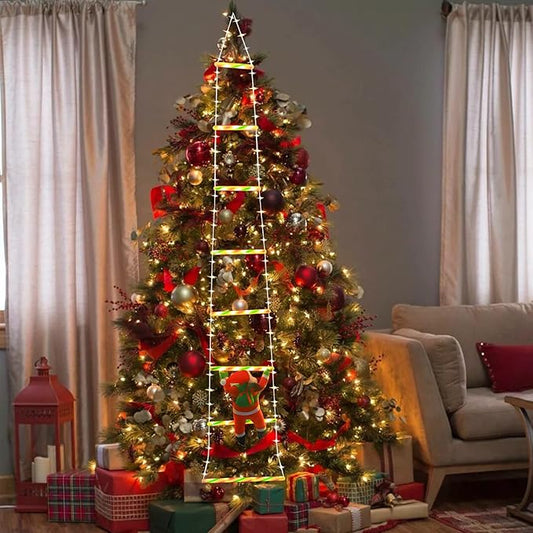5.5ft Santa Climb LED Hanging Lights Christmas Decorations Outdoor Lights Waterproof Eave Decorative Light Strings