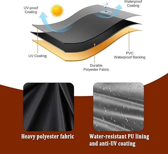 Teeter Totter Cover, Outdoor Waterproof Accessories for Kids Spin Seesaw Teeter Totter Heavy Duty Playground Equipment Cover - Black 77L x 12W x 13H