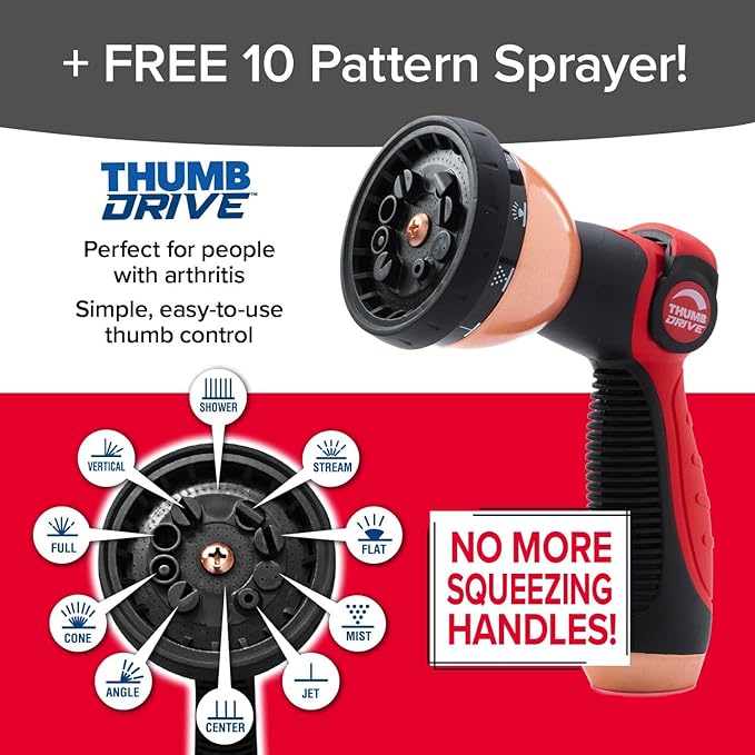 Pocket Hose Copper Head Expandable Garden Hose 75ft with Pocket Pivot, No Tangles, AS SEEN ON TV, 360¡Æ Swivel, Tri-Tex Tubing, Force Field Jacket, Lead-Free, No-Kink, Anti-Burst w/APT