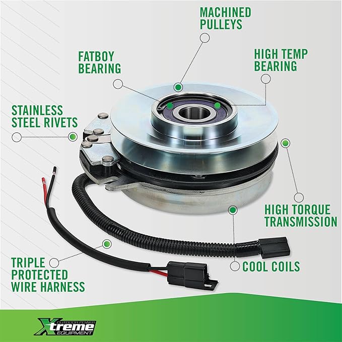 Xtreme Outdoor Power Equipment X0325 PTO Clutch Compatible with/Replacement for John Deere 737, 757, 777 and 797 ZTrak TCA12522, 255-871X, 5218-307, 5218-91