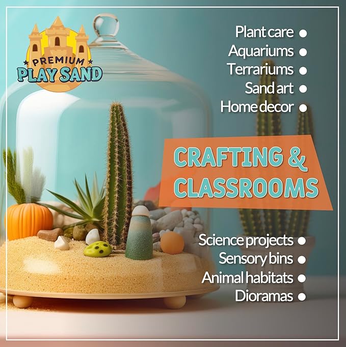 Play Sand for Kids - 10 lbs, Soft & Non-Toxic Natural Sand for Indoor and Outdoor Use