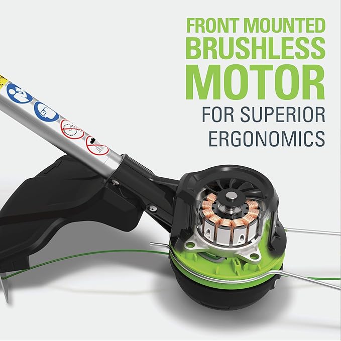 Greenworks 80V Brushless Cordless Yard Tool Combo Kit with 2.0Ah Battery & Rapid Charger ? 16 Dual-Line String Trimmer and 500 CFM / 125 MPH Leaf Blower, Variable Speed, 4-Year Warranty