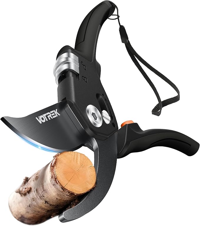 8.5 Pruning Shears for Gardening, ¡¼Unique Stepless Handle Opening¡½Professional Bypass Garden Clipper for All Hands, SK5 Steel Blades, Heavy Duty Ergonomic Plant Pruners for Branch