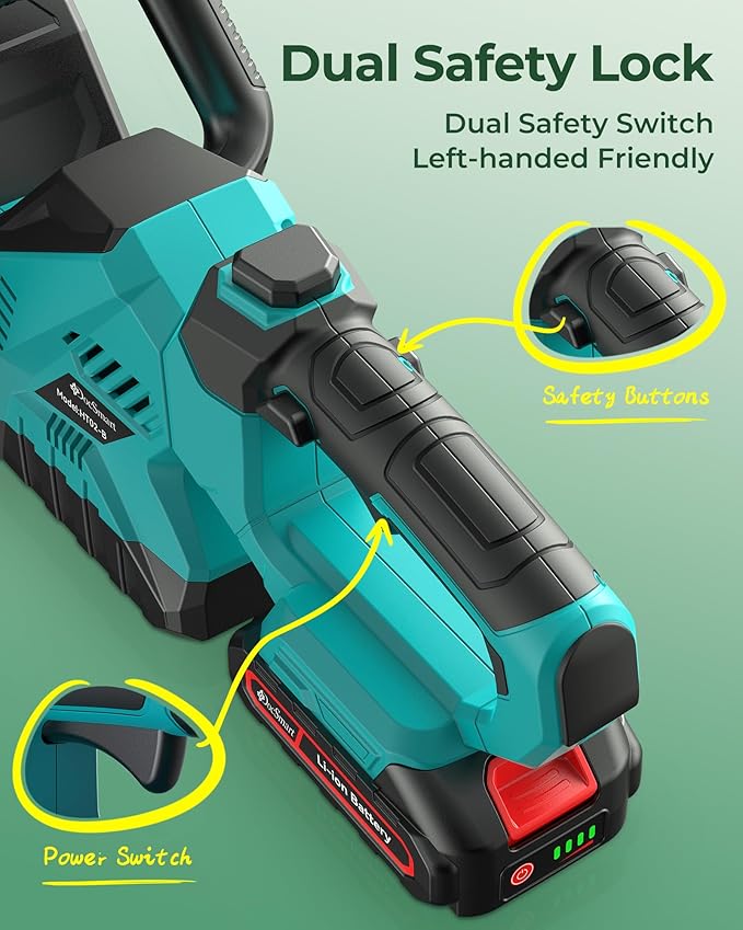 20'' Hedge Trimmer Cordless with Battery, Electric Handheld Bush Clipper with 2 Pack Rechargeable Batteries, 3000RPM 180¡Æ Rotatable Head, 2/3'' Blade Gap