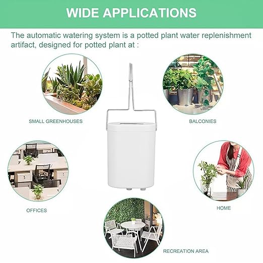 Automatic Plant Watering Irrigation Kit, 3W USB Charging, 4 Pots Solar Auto Irrigation System - Solar Powered, Programmable Watering, Ideal for Garden Beds and Patio Plants