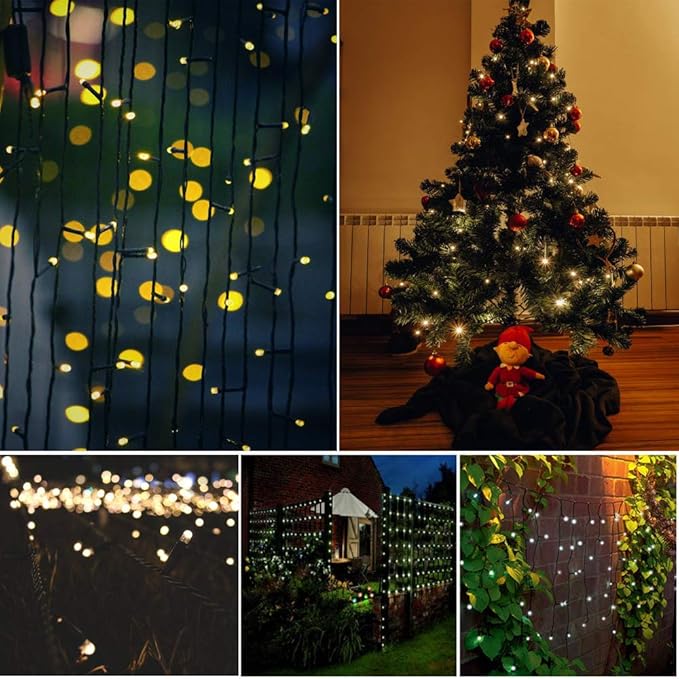 Battery Remote Control Christmas Lights Electric lights for Christmas Tree ,100 LED Clear Mini Lights String Lights,Wedding Indoor Outdoor Wreath Party Garden Thanksgiving Decoration, 36ft Waterproof