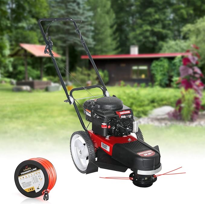 A ANLEOLIFE 3-Pound Commercial Square .155-Inch-by-280-ft String Trimmer Line in Spool,with Built-in Line Cutter, Orange