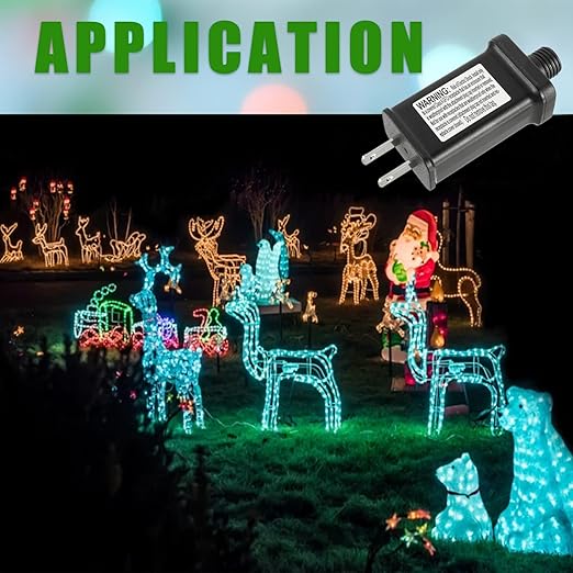 LED Power Supply 29V 13W TS-13W29V LED Transformer Class 2 Power Unit US Plug Adapter Replacement, for Christmas String Light Inflatable Decorations, Christmas Holiday Lighting