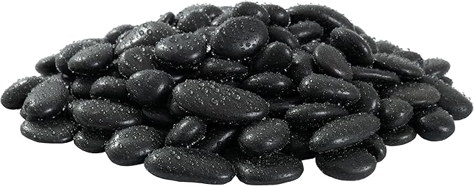 MSI Decorative Polished Black Pebbles, 0.4 Inch, 40 lb. Bag