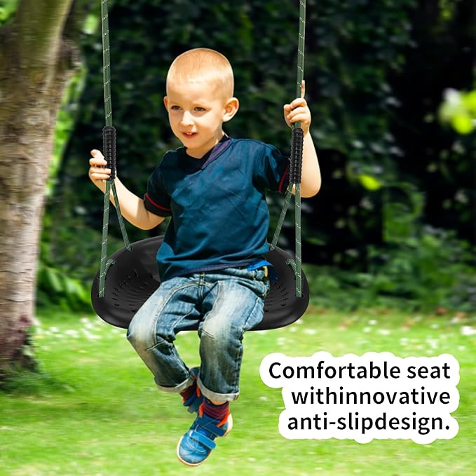 Heavy Duty Swing Seat, 550LBS Capacity Outdoor Swing Seat for Adults & Kids£¬Black