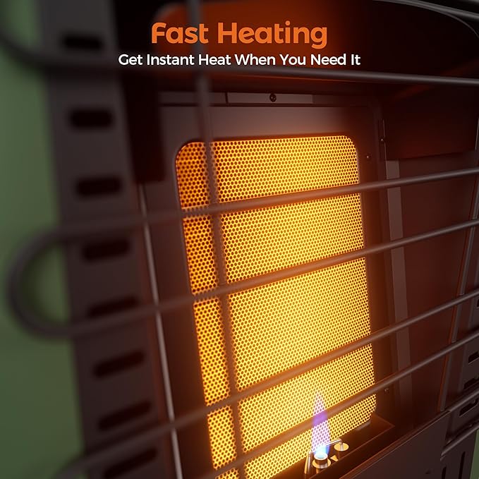 THE BOSS Propane Heater for Patio, 6000 BTU Portable Heater Outdoor Use Propane, Outdoor Space Heater for Camping