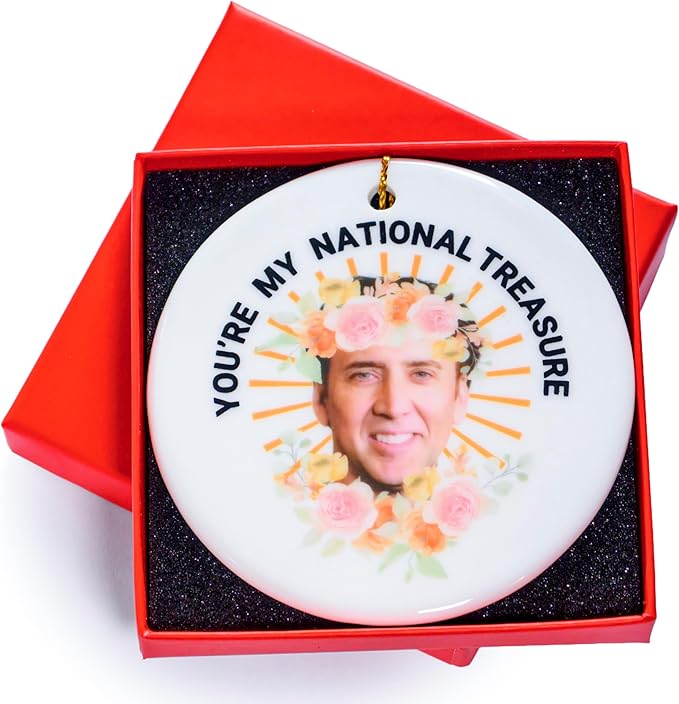 You're My Natural Treasure Funny Christmas Ornament 3 Inch, Funny Christmas Tree Ornament, Funny Tree Ornament Exchange, Novelty Xmas Decor Adult Humor Gag