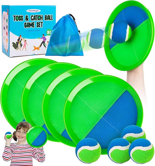 Toss and Catch Ball Game - Ideal Outdoor Beach, Pool & Yard Toy for Toddlers and Kids Ages 4, 5, 6, 7, 8+, Perfect for Boys Girls - Great Birthday Gift & Stocking Stuffers