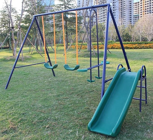Stand Swing Set Heavy Duty Metal Frame, Extra Large A-Frame Swing Stand for Kids Indoor Outdoor Activity Backyard Playground (5 Seats)
