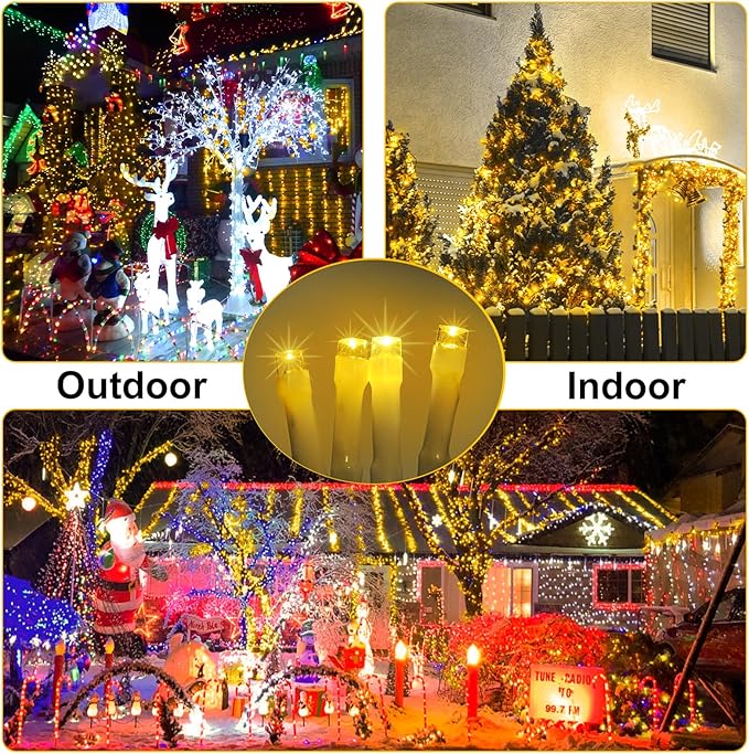 Outdoor Fairy Lights Waterproof, Plug in String Lights with 8 Modes Timer, 98Ft 300 Twinkle LED Outdoor & Indoor Decor for Girl's Bedroom/Garden/Patio/Yard/Wedding/Holiday Party