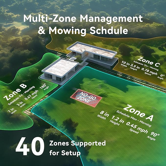 Neomow X SE 3D LiDAR Slam Mapping Robot Lawn Mower Perimeter Wireless for 3/4 Acres AI Vision Obstacle Avoidance with 4G, No RTK Antenna Required, App Control, GPS, IPX5, Anti-Theft, Queit