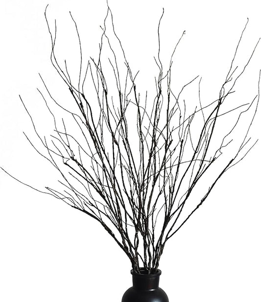 10 PCS Artificial Twigs Curly Willow Branches, 30.7 Inches Lifelike Bendable Artificial Branch Flower Dried Stems for Home Decoration