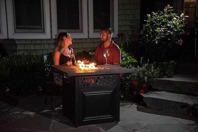 Endless Summer DualHeat Dakota 38 Fire Pit | Dual Heat 2-in-1 Propane Fire Pit & Outdoor Heater | 41,000 Total Combined BTU