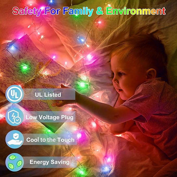 470FT 1500LED Christmas Lights, 12 Modes Multicolor Outdoor String Lights with Timer & Dimmable, Waterproof Green Wire Christmas String Lights for Indoor Tree Xmas Patio Fence Wedding Party Decor