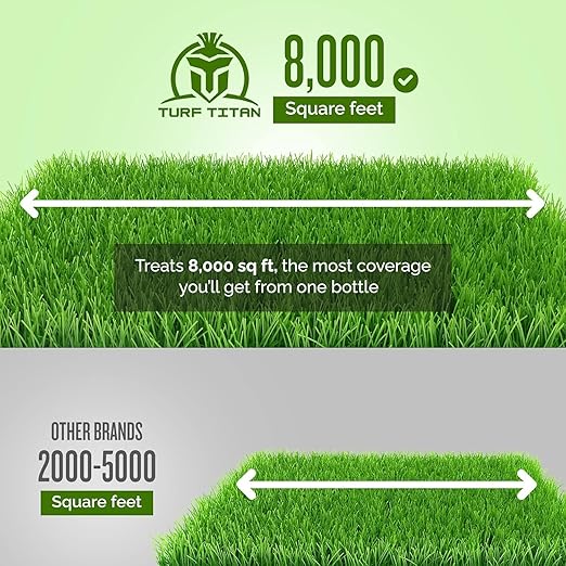 Turf Titan Root Booster Hose End (32 oz) ? Natural Liquid Probiotic for Lawn Care ? Green Booster for Lawn Maintenance ? Supports Growth & Resilience ? Covers up to 8,000 Sq Ft