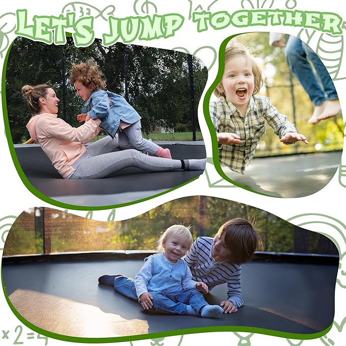 Trampoline Outdoor 14FT with Safety Enclosure Net and Ladder, ASTM Approved Recreational Trampoline for Kids and Adults, Rust-Resistant Frame