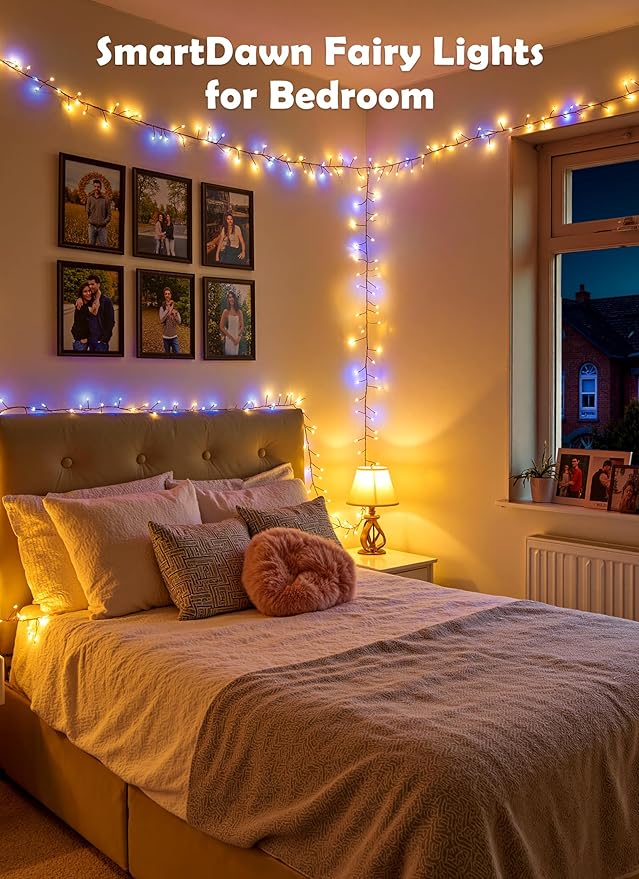 4 Pack 120 LED Fairy-Lights-Battery-Operated, 10ft Twinkle Lights Cluster Light with Timer, Waterproof Silver Wire Starry Firefly Light for DIY Wreath Weeding Indoor Outdoor Christmas Decorations