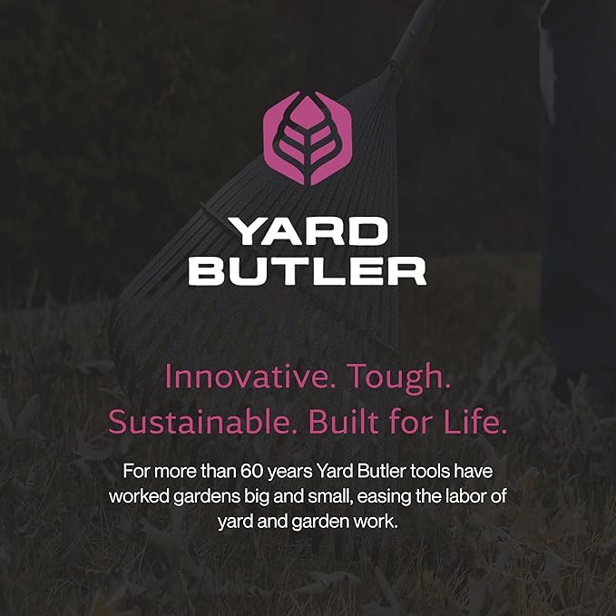 Yard Butler World’s Greatest Rake Set, ILT-208 - Garden Rake for Lawncare - Convenient Garden Cleaning Accessory - Lightweight Wooden Handle - Steel Tines - Easy to Maneuver
