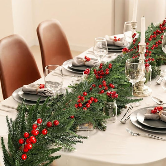 72 Inch Christmas Garland, Holiday Pine Decoration (2)