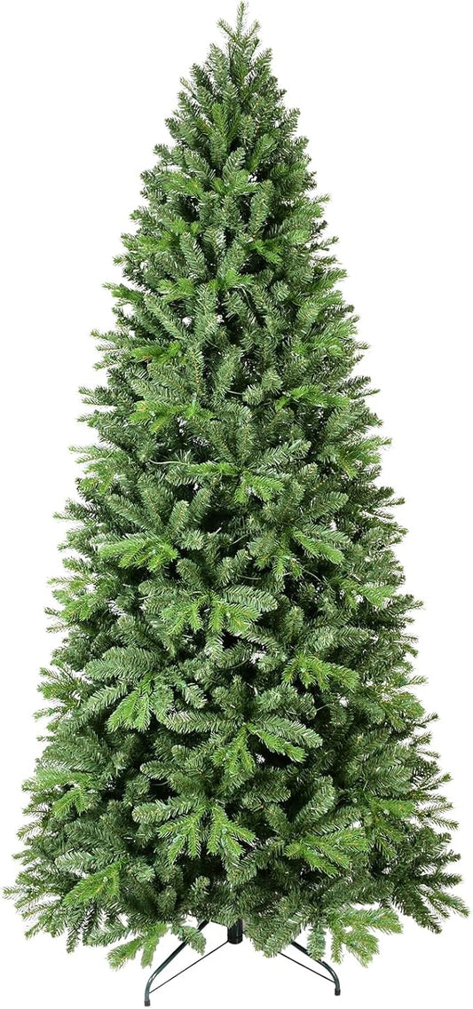 6ft Artificial Christmas Tree Green Spruce Christmas Tree with Dense 988 Branches Tips Easy to Assemble for Home Holiday Outdoor Decor