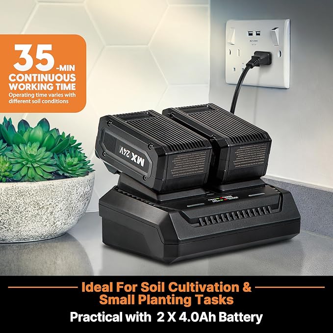 LawnMaster 48V MAX* 14.5¡± Cordless Tiller ? CLTE4814