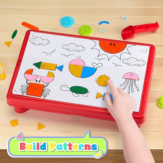 Sensory Table with Sands, Sand & Water Play Table for Kids£¬Indoor and Outdoor Activity Table, Sensory Bin Toys for Toddlers 3 4 5 6 7£¬17x11.5x10.2 Inches