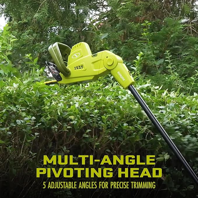 Sun Joe SJH904E Multi-Angle Telescoping Convertible Electric Pole Hedge Trimmer | 19-Inch 4.5 -Amp