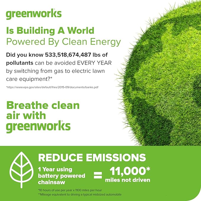 Greenworks 40V HP 18" BL Chainsaw Kit with 5.0Ah HP Battery and 5A Rapid Charger