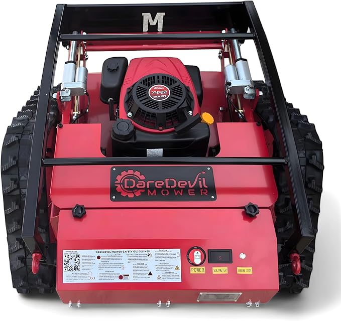 Remote Controlled Lawn Mower| 55° Slope Capability | Hybrid Self-Charging Dual Battery | Brushless Motors | Zero Turn | Adjustable Cutting Deck (Mower)
