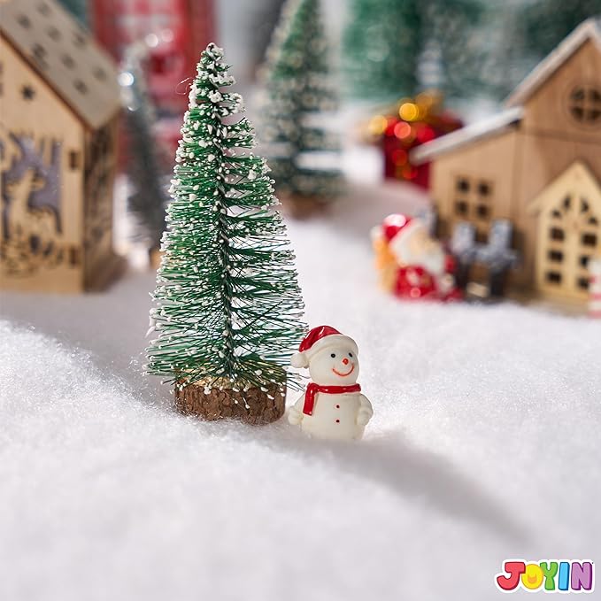 JOYIN Christmas Snow Blanket Roll (3x8 Ft,2 Pcs) for Christmas Decoration, Village Displays, Under The Xmas Tree, Thick White Soft and Fake Snow Cover for Holiday Decor and Winter Displays