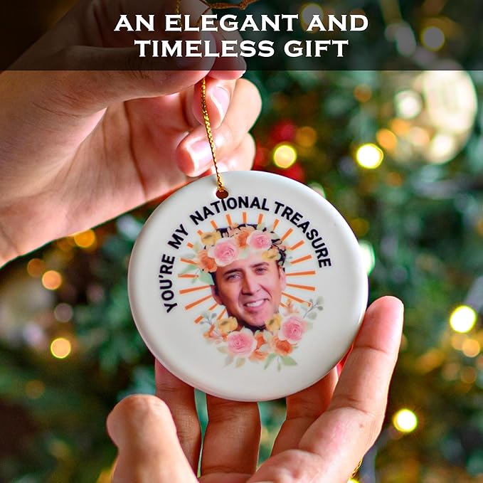 You're My Natural Treasure Funny Christmas Ornament 3 Inch, Funny Christmas Tree Ornament, Funny Tree Ornament Exchange, Novelty Xmas Decor Adult Humor Gag
