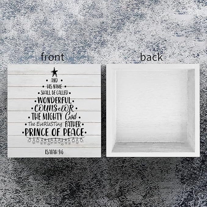 Funny Christmas Sign Christmas Tree Decor Christmas Decorations Indoor Winter Christmas Desk Accessories Decorations for Table Home Shelf Office Gifts for Women 5 X 5 Inch