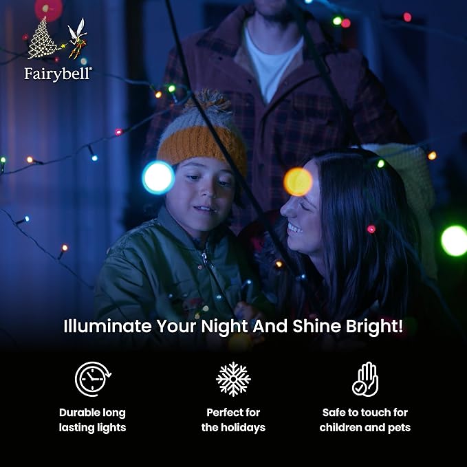 Fairybell - Flagpole LED Christmas Tree - Outdoor Christmas Decorations - Smart Magic - 864 LED Tree - 13ft - Suitable for Existing Flagpoles - Outdoor Lighting