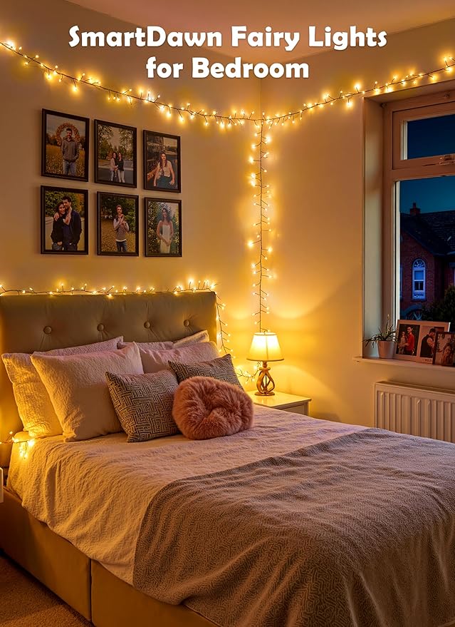 4 Pack 120 LED Fairy Lights Battery Operated, 10Ft Twinkle Lights with Timer, Waterproof Silver Wire Starry Firefly Light for DIY Wreath Weeding Indoor Outdoor Christmas Decorations