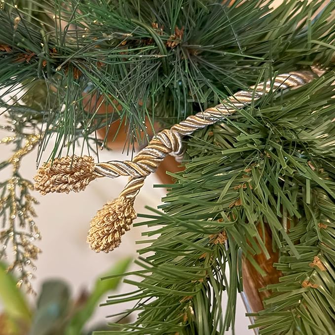 Haute Decor Decorative Garland Ties, 6 Pack, 20 inches - Hang Garland, Lights, and Decorations