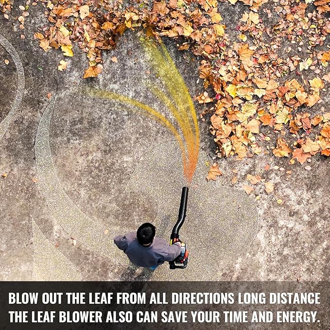 52cc Gas Backpack Leaf Blower, 2.1 HP Engine, High-Velocity 570 CFM, 250 MPH, Ergonomic Design, Low Vibration