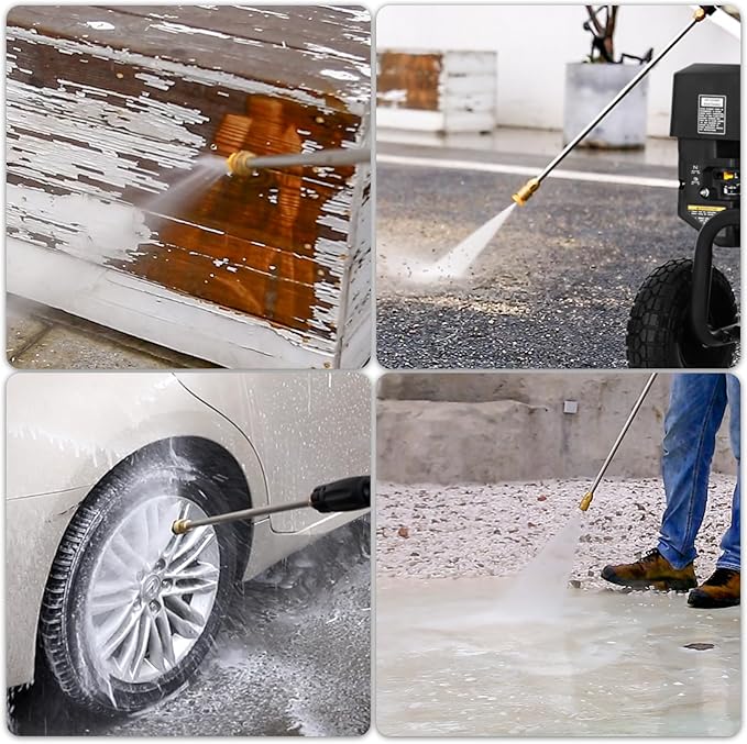 BILT HARD 4000 PSI 4.0 GPM GAS Pressure Washer, 302cc Engine, Gas Power Washer with Triplex Pump, Spray Gun and Wand, Built-In Soap Tank, 5 QC Nozzle Tips, 50 Ft Hose with 3/8 Quick Connect, 49-State