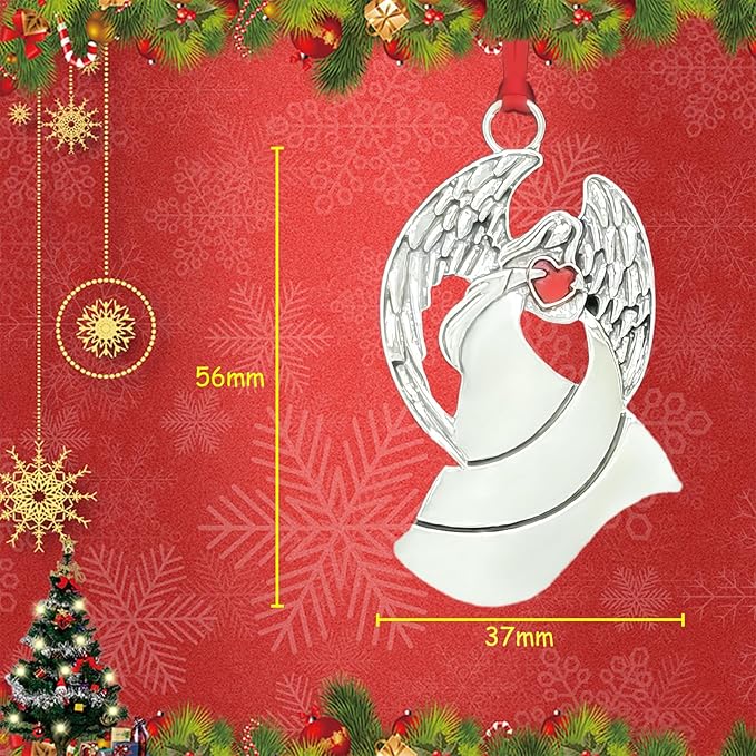Christmas Ornaments 2025 Solid Pewter Christmas Tree Ornaments Handcrafted Pewter Xmas Pendants Decoration DIY Festive Home Hanging Ornaments for Christmas Trees Winter Decor