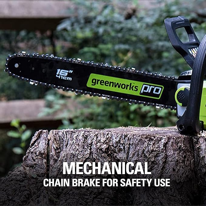 Greenworks 80V 16 Brushless Cordless Chainsaw (Great For Tree Felling, Limbing, Pruning, and Firewood / 75+ Compatible Tools), Tool Only