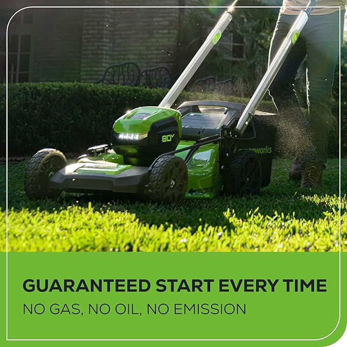 Greenworks 80V 21" Self-Propelled Lawn Mower (Gen 2), 8.0Ah Battery