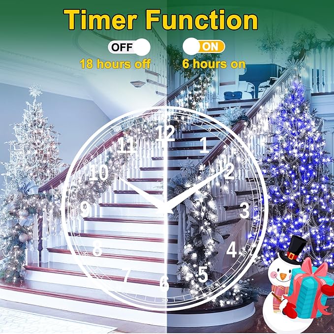 SAUIRS 100FT 960 LED Christmas Lights Outdoor Decorations with 180 Drops Timer 8Mode Curtaing String Lights Waterproof Fairy Lights for Indoor,Xmas,Party,Patio,Window,Fence,Trees Decor(Cold White)